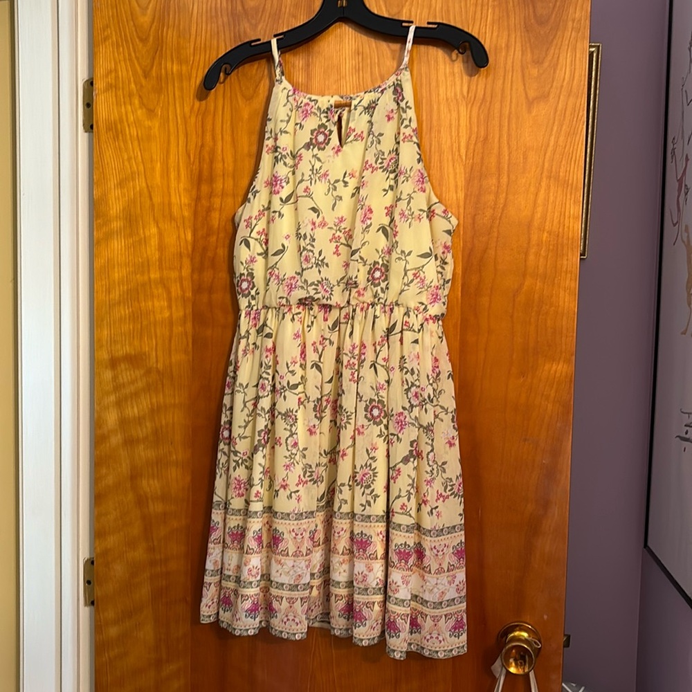 Yellow floral sundress